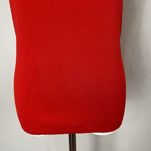 Modern Citizen Tank Top Knit Red Round Neck Sleeveless Rayon Size Large‎ - Picture 3 of 12